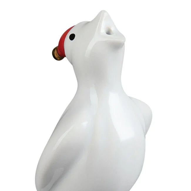 Le Creuset Pie Bird with Santa Hat
