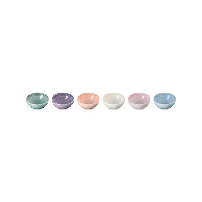 Le Creuset Vancouver Pinch Bowls, Set of 6 - Pastel Multicolor