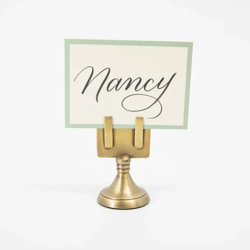 Hester & Cook Brass Place Card Holder - Marcel’s Culinary Experience