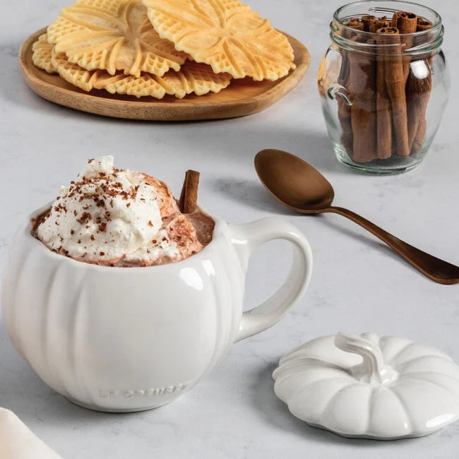 Le Creuset Pumpkin Mug with Lid