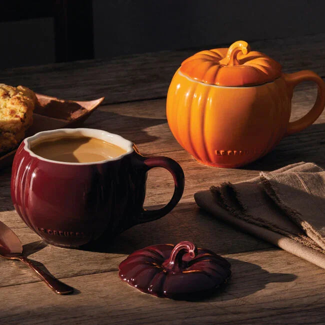 Le Creuset Pumpkin Mug with Lid - Rhone - Marcel’s Culinary Experience
