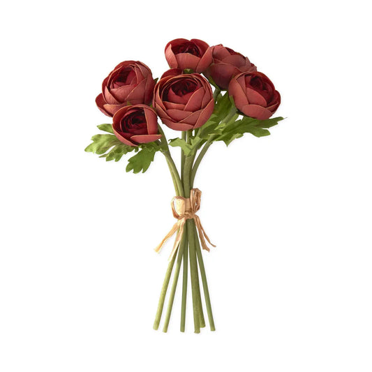 Real Touch Rust Ranunculus Bundle 10.75" - Marcel’s Culinary Experience