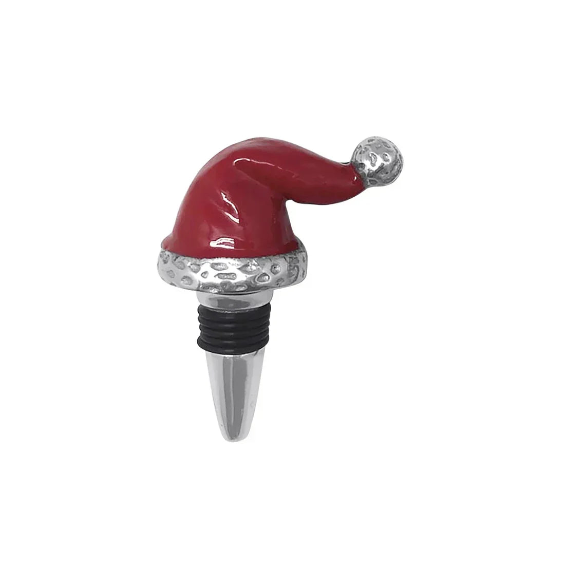 Red Santa Hat Bottle Stopper - Marcel’s Culinary Experience