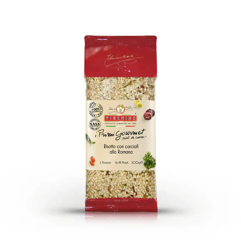 Tiberino gourmet Italian risotto package with artichokes, 200g, 2 portions, 16-18 min cook time