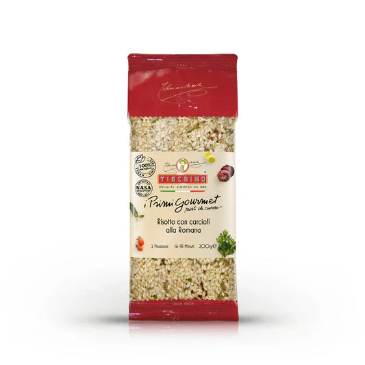Tiberino gourmet Italian risotto package with artichokes, 200g, 2 portions, 16-18 min cook time
