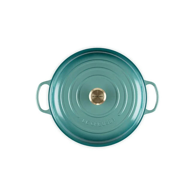 Le Creuset Signature Braiser 3.5 Qt - Riviera Blue – Marcel's