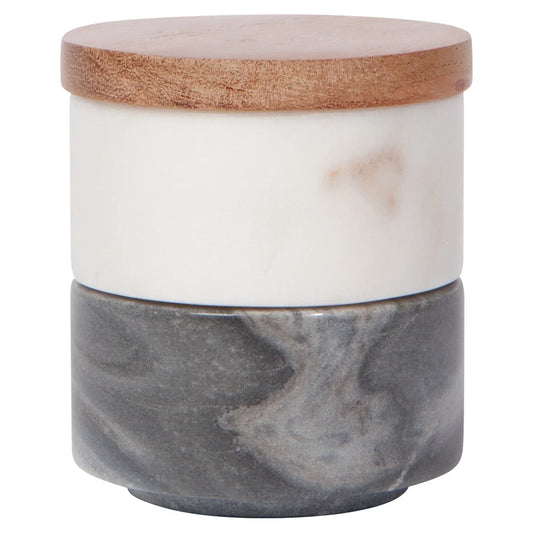 White Slate Marble Salt Cellar - Marcel’s Culinary Experience
