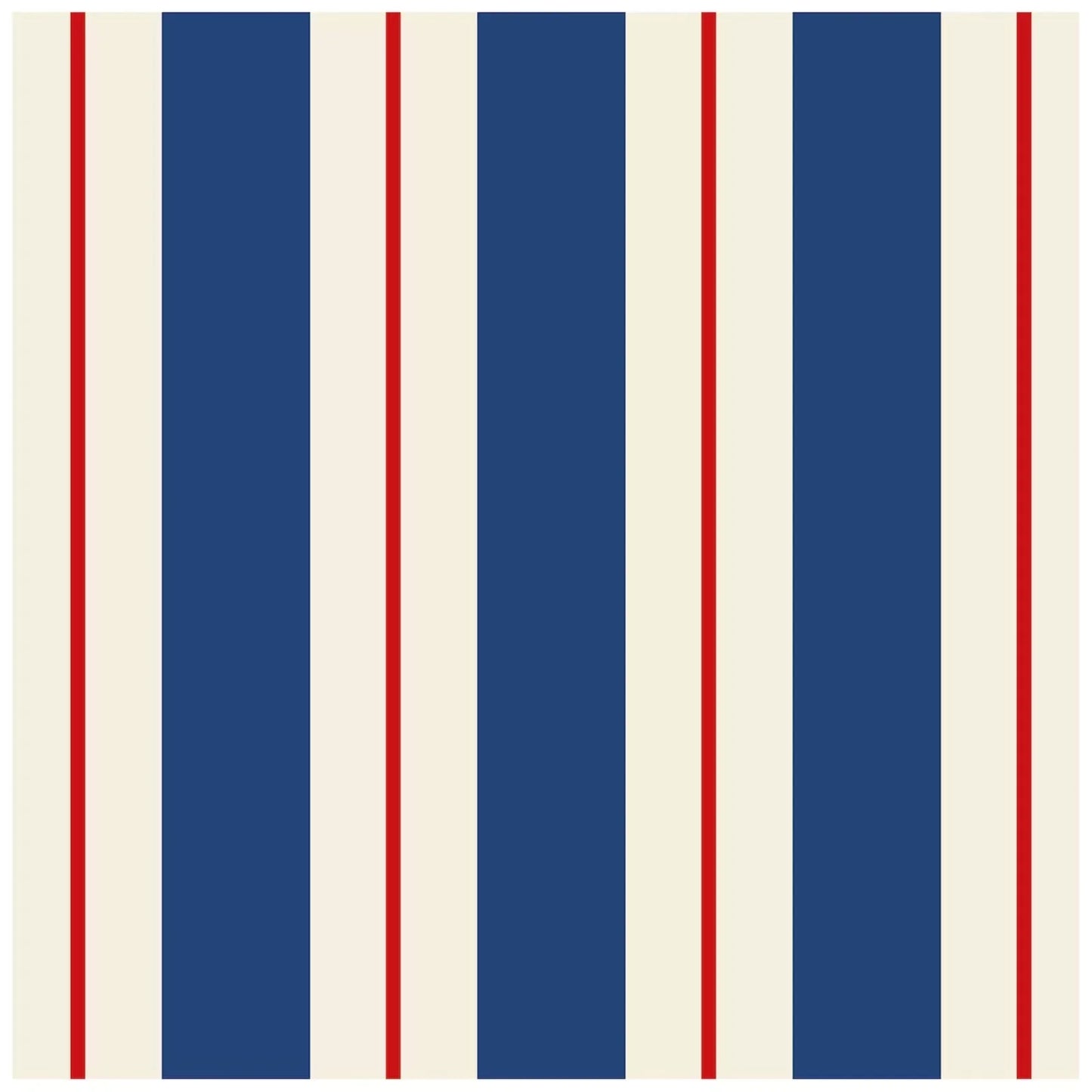 Hester & Cook Navy & Red Awning Stripe Cocktail Napkins - Marcel’s Culinary Experience