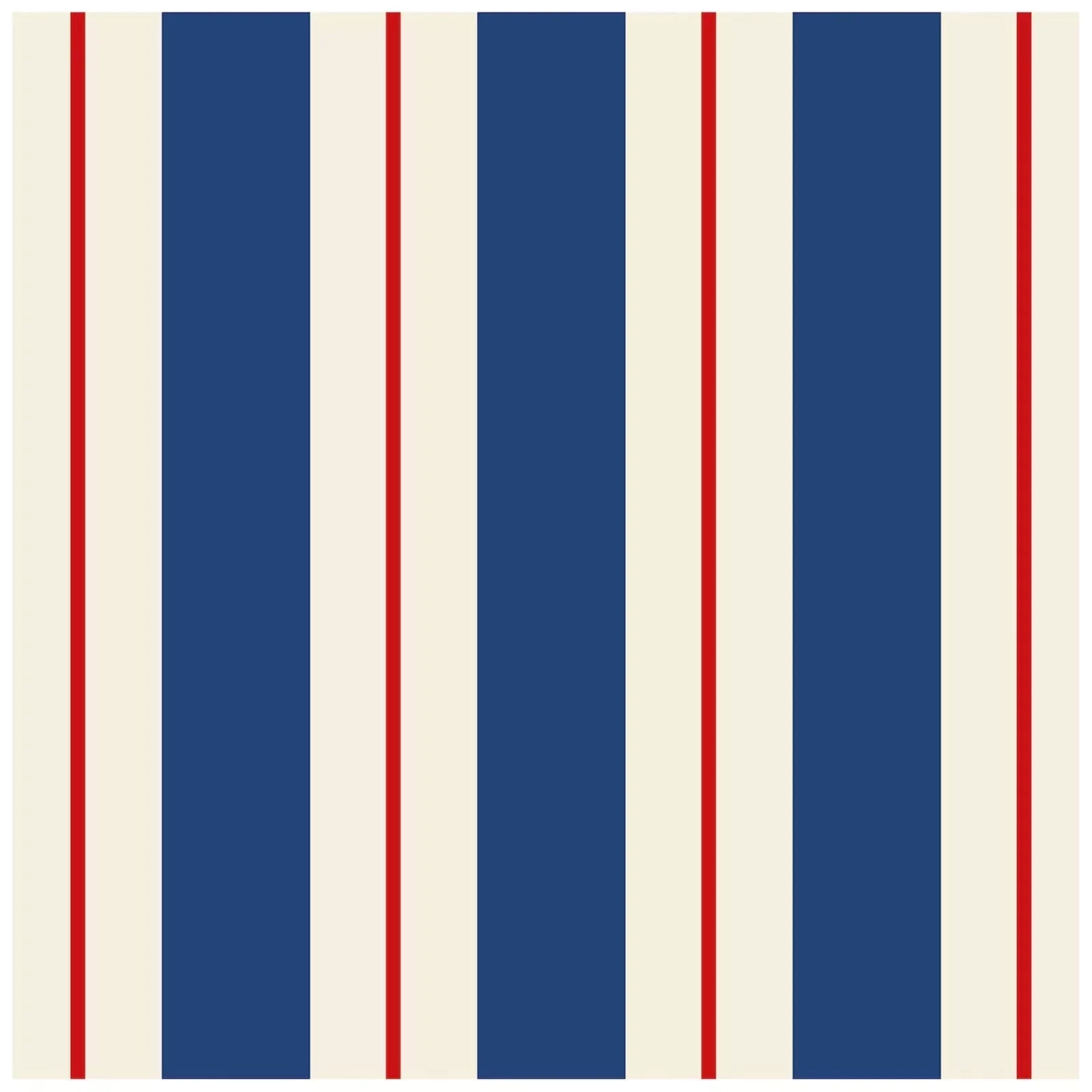 Hester & Cook Navy & Red Awning Stripe Cocktail Napkins - Marcel’s Culinary Experience