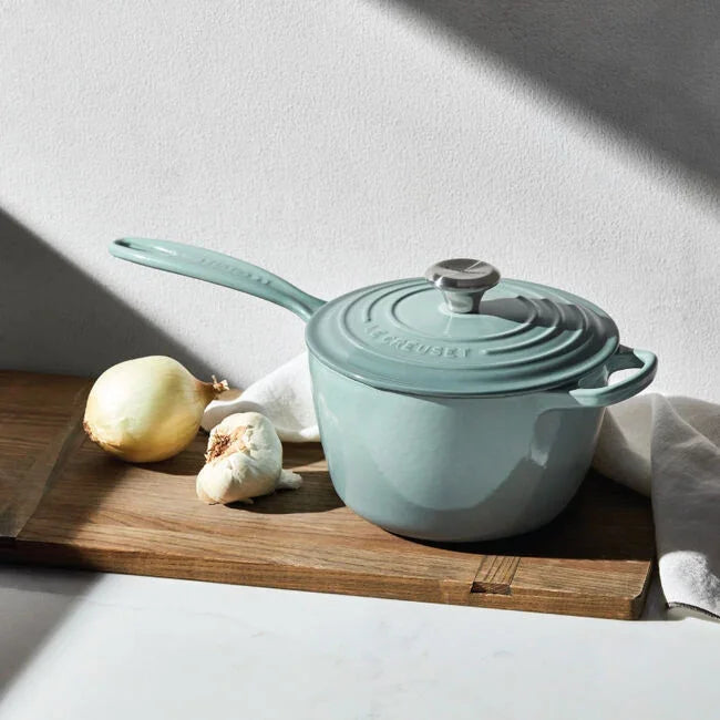 Le Creuset Signature Saucepan Sea Salt 2.25 qt