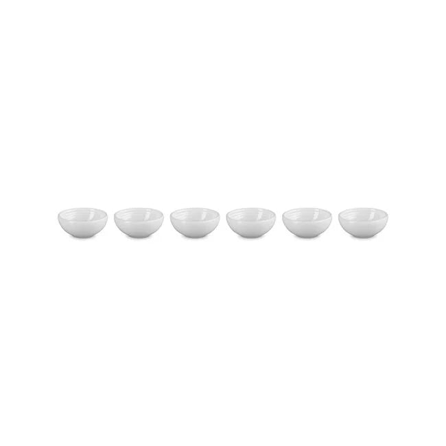 Le Creuset Vancouver Pinch Bowls, Set of 6 - White