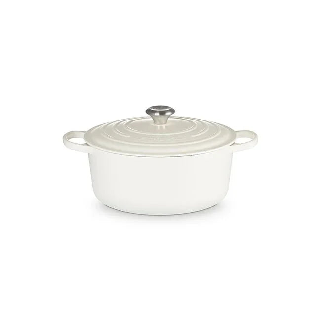 Le Creuset Signature Round Dutch Oven White 7.25 qt
