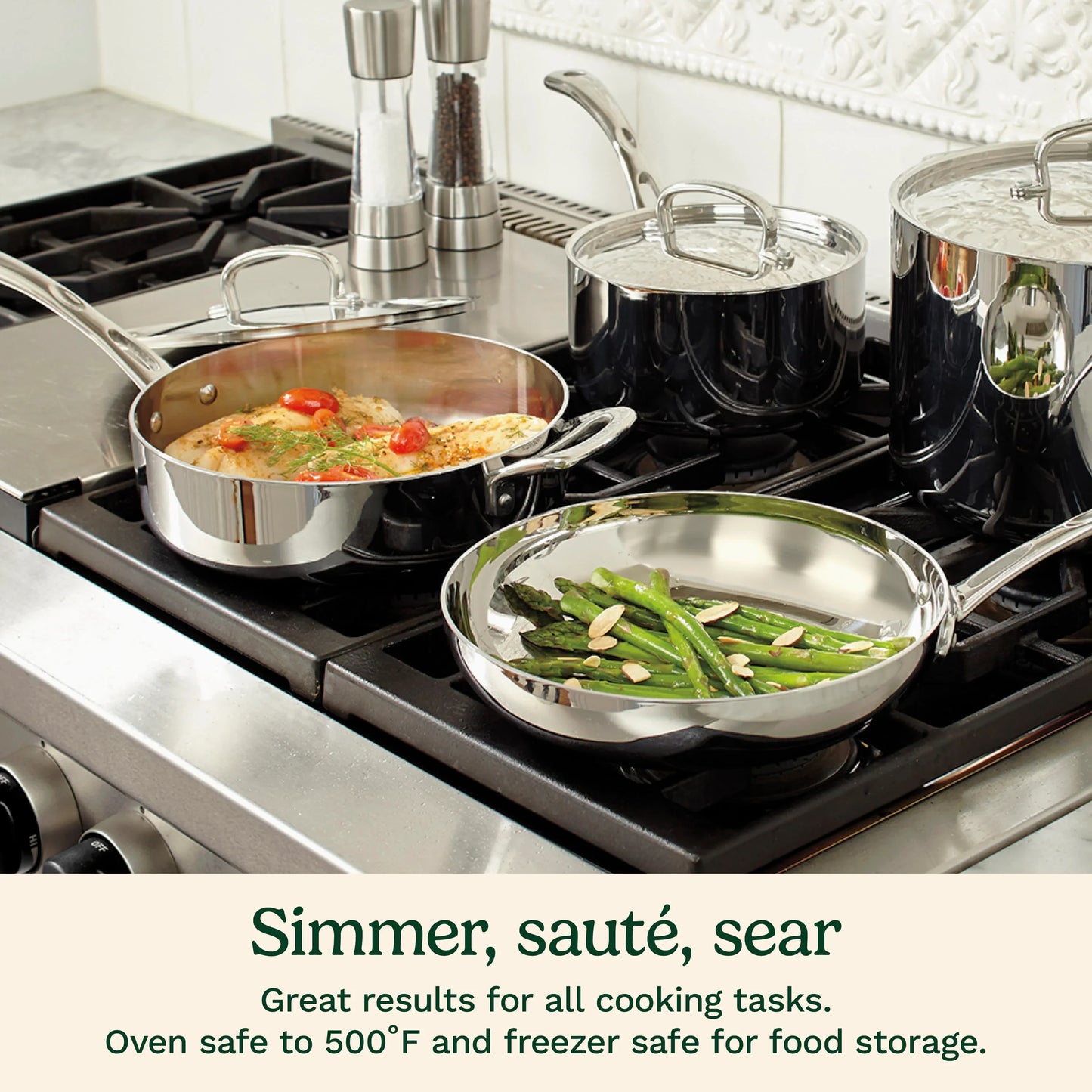 Cuisinart French Classic Tri-Ply Stainless Cookware 10 Piece Set