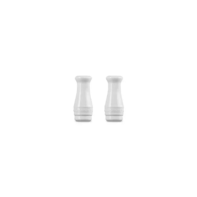 Le Creuset Salt & Pepper Shakers 2-Piece Set White