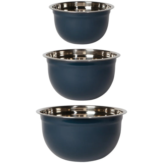 Matte Steel Ink Mixing Bowls Set of 3 - Marcel’s Culinary Experience