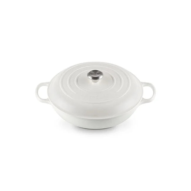 Le Creuset Signature Braiser 3.5 qt - White