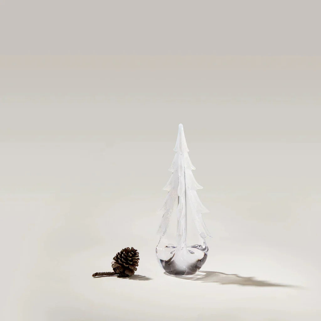 Simon Pearce Snowy Branches Evergreen 12"