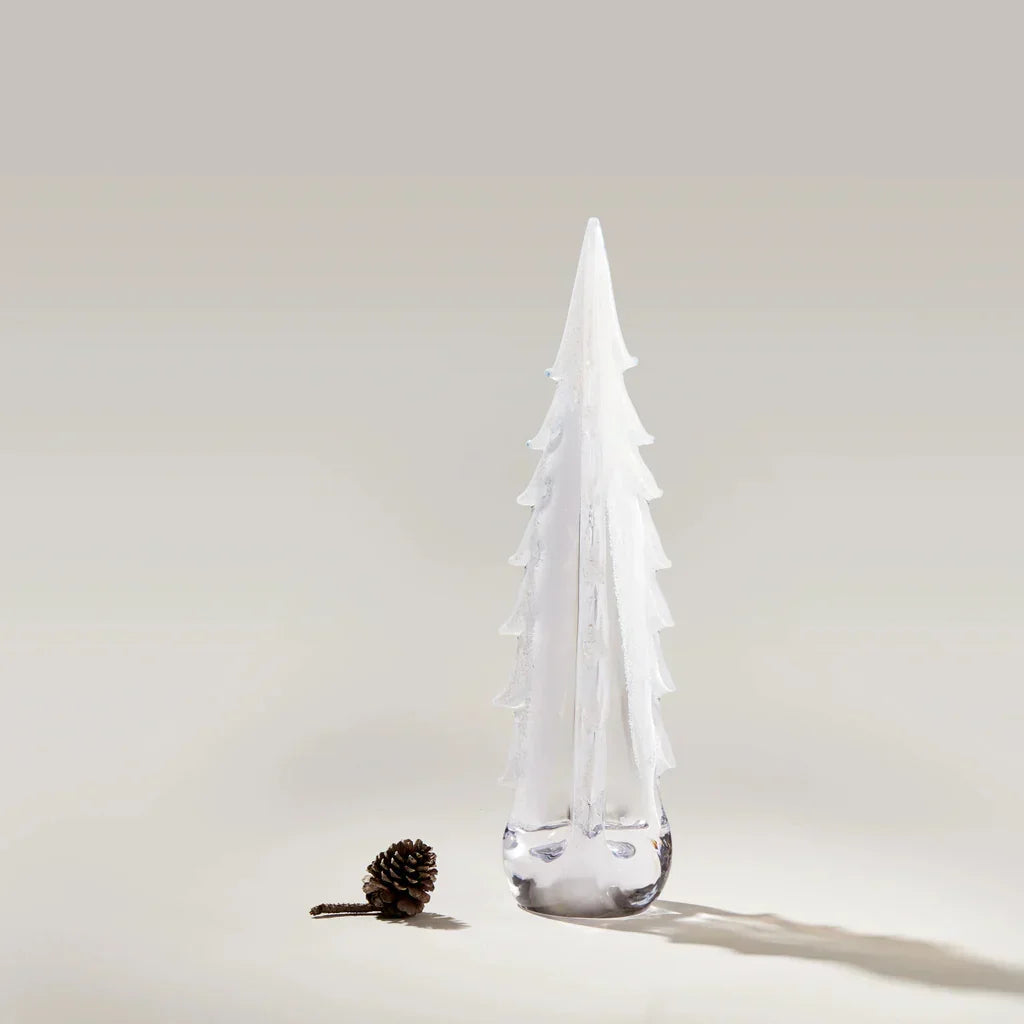 Simon Pearce Snowy Branches Evergreen 20"
