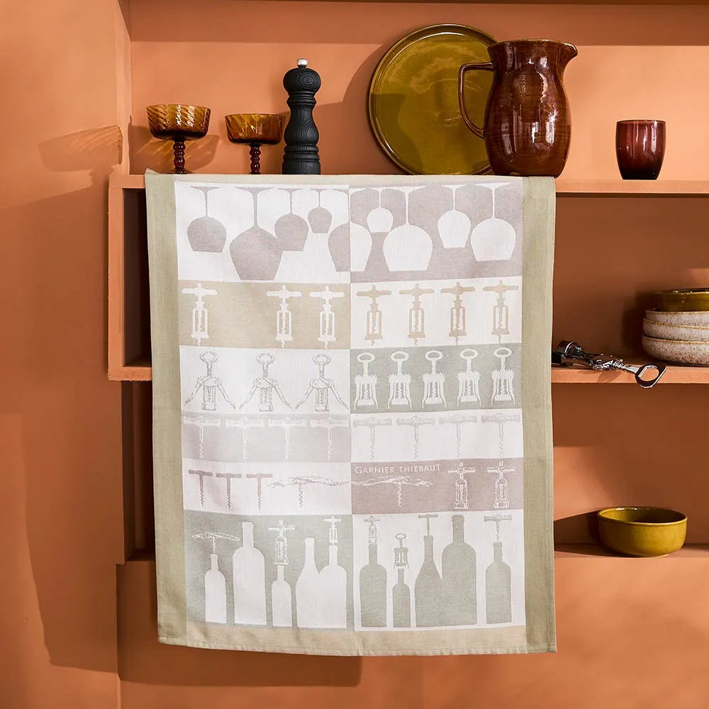 Garnier-Thiebaut Sommelier Beige Kitchen Towel