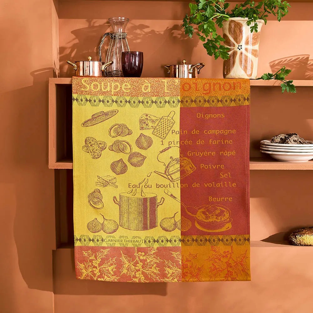 Garnier-Thiebaut Soupe A L'Oignon Rouille Kitchen Towel