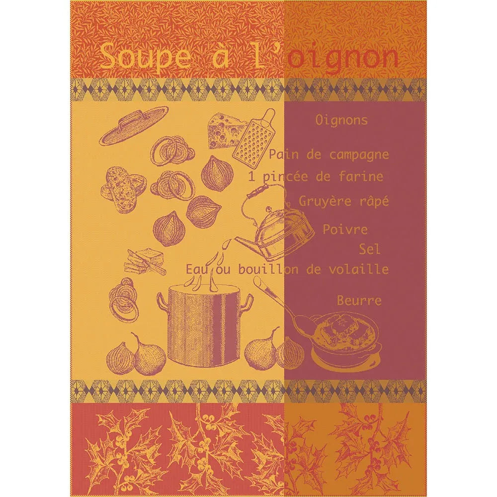 Garnier-Thiebaut Soupe A L'Oignon Rouille Kitchen Towel