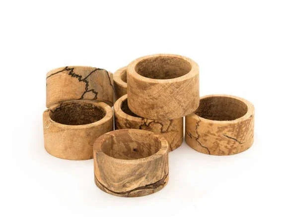 Peterman's Spalted Round Napkin Ring - Marcel’s Culinary Experience