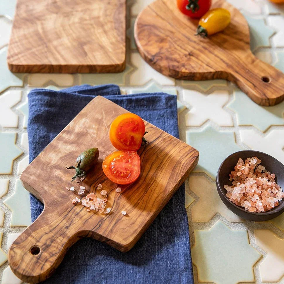 Mini Square Olive Wood Board - Marcel’s Culinary Experience