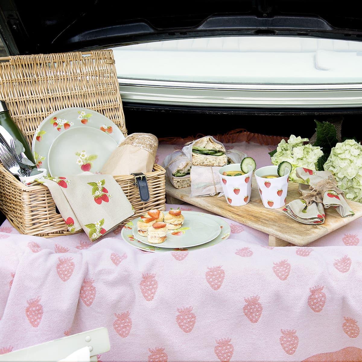 Sophie Allport Strawberries Melamine Side Plate - Marcel’s Culinary Experience