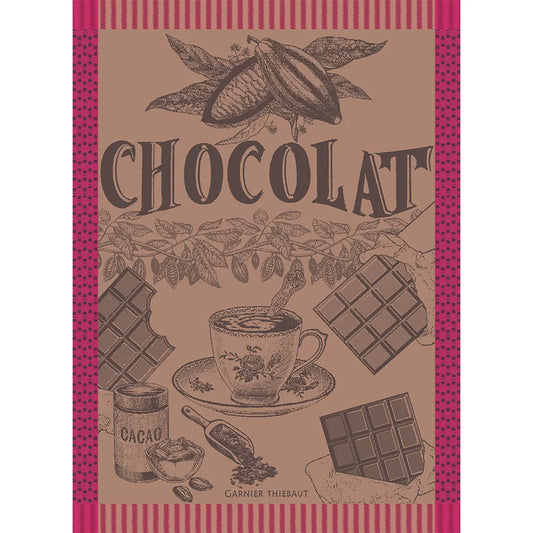 Garnier-Thiebaut Tasse De Chocolat Fuchsia Kitchen Towel