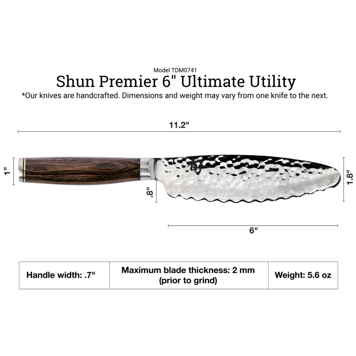 Shun Premier 6" Ultimate Utility Knife - Marcel’s Culinary Experience