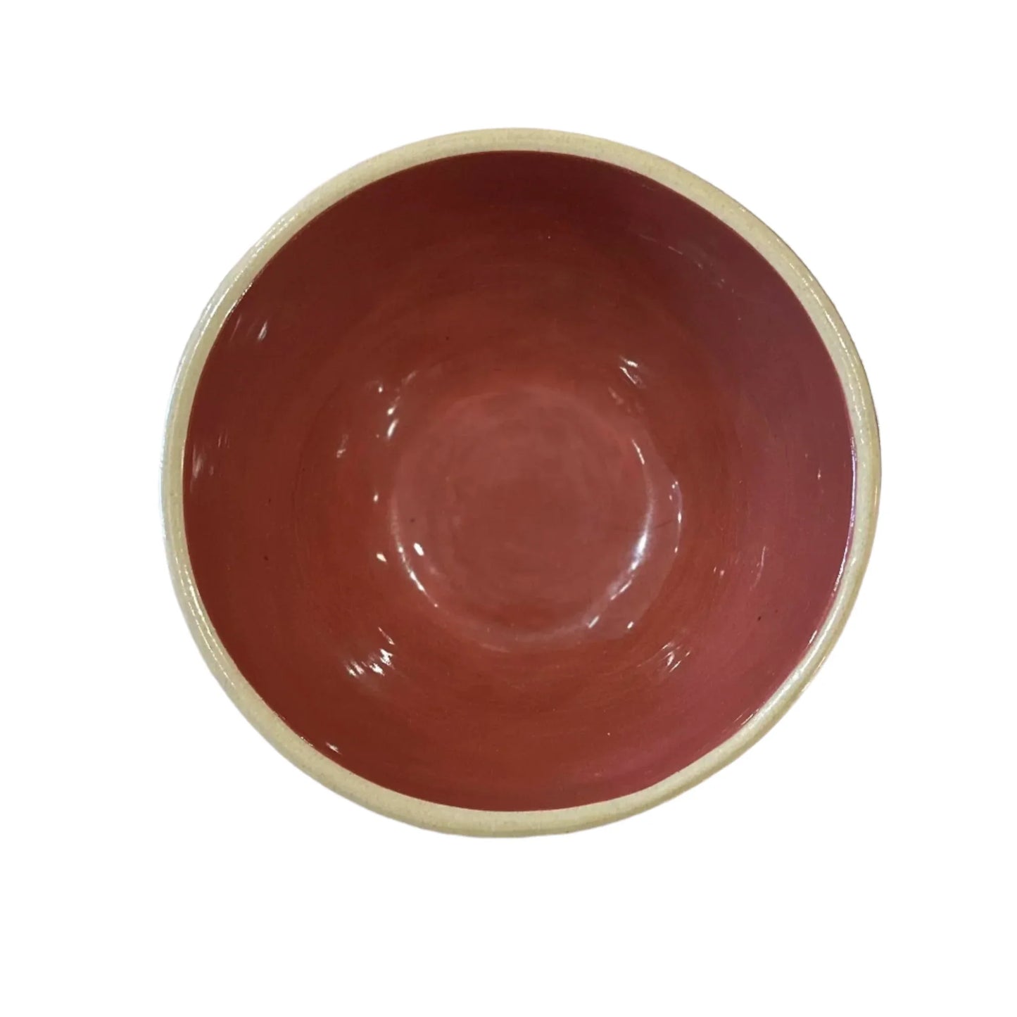 rust red ceramic bowl