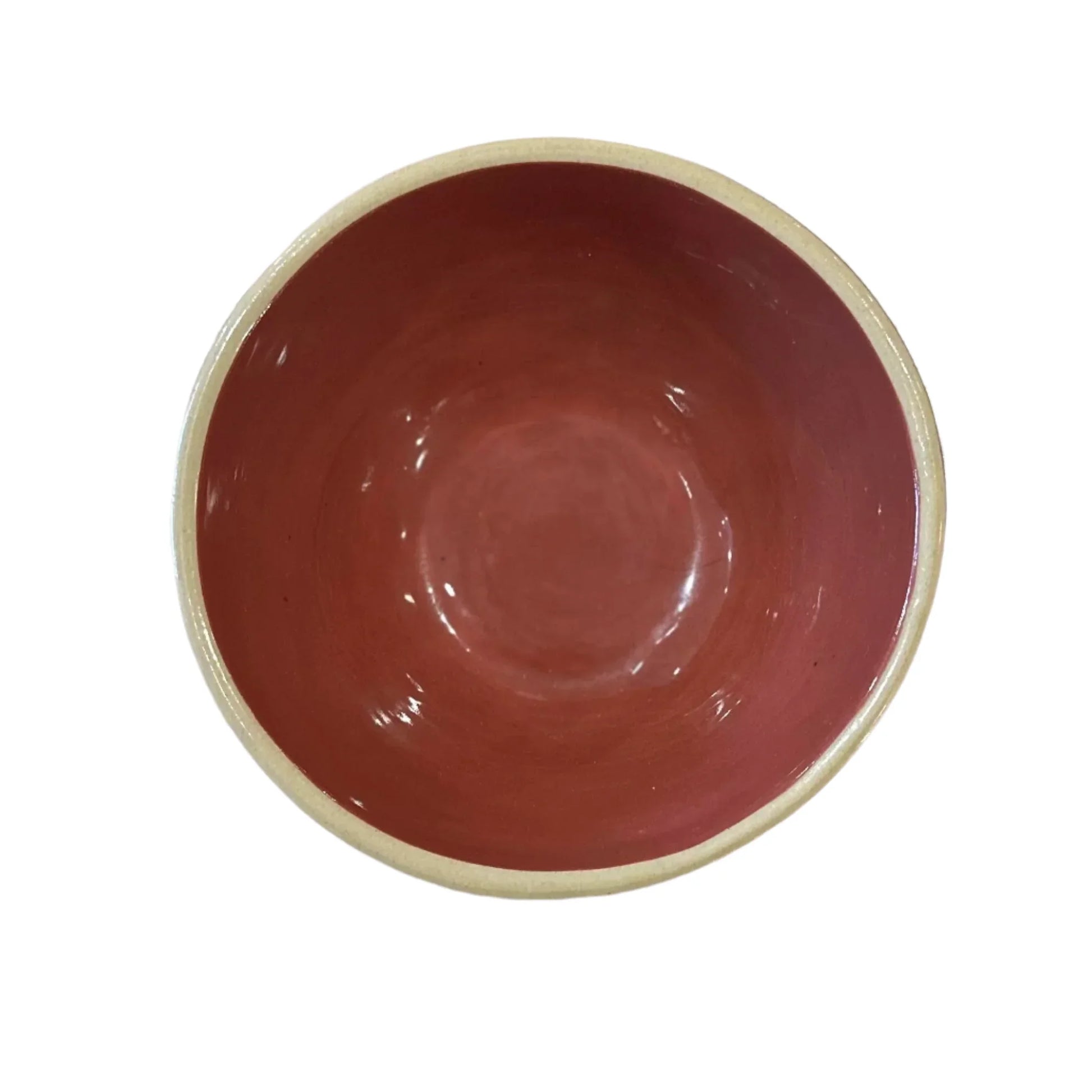 rust red ceramic bowl