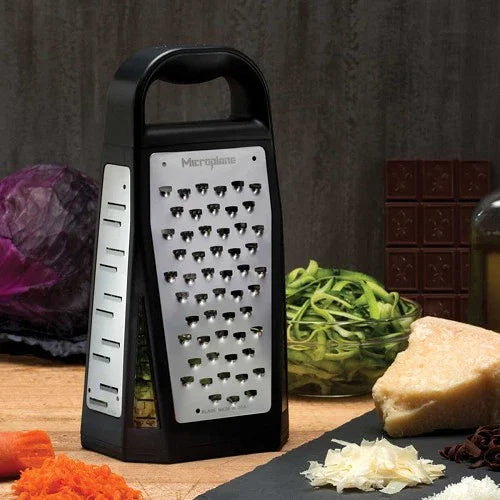 Microplane Elite Five Blade Box Grater with Measuring Cup - Marcel’s Culinary Experience