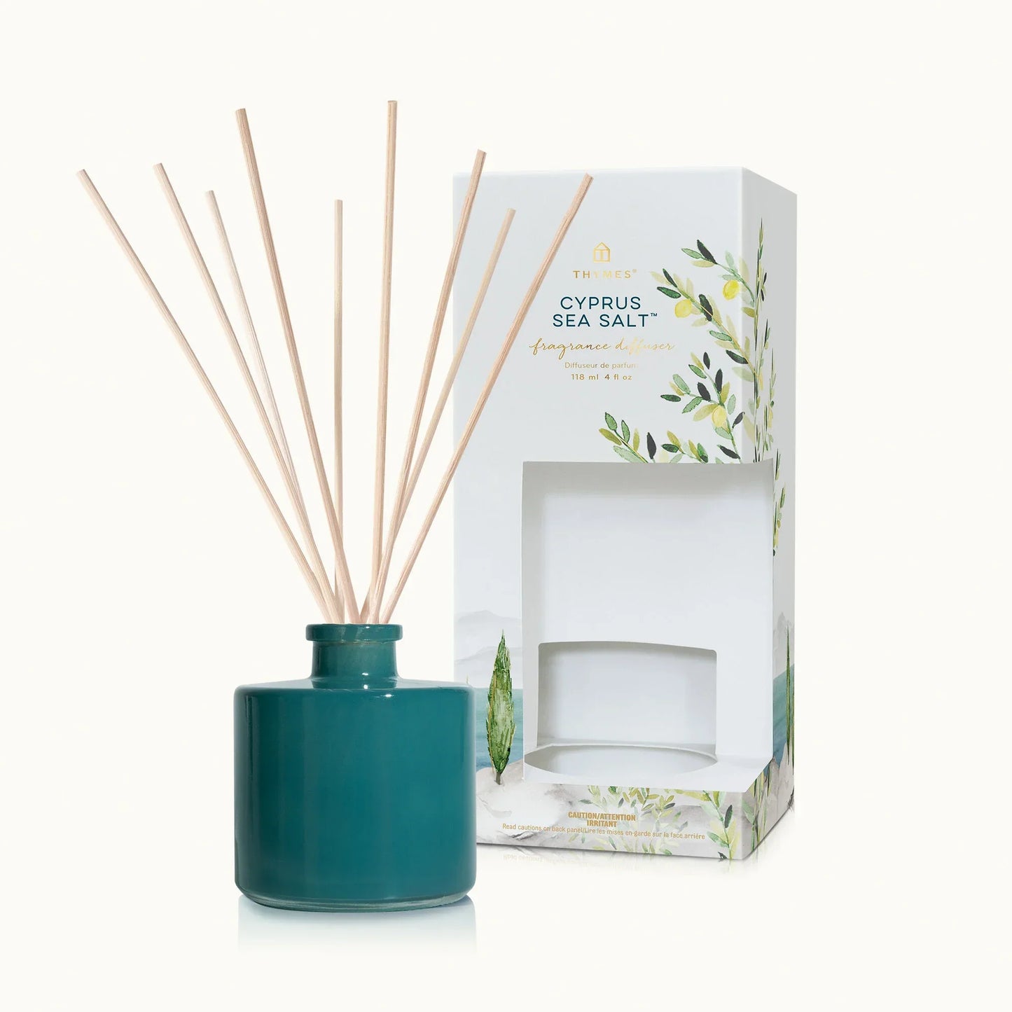 Thymes Cyprus Sea Salt Petite Reed Diffuser 4oz - Marcel’s Culinary Experience