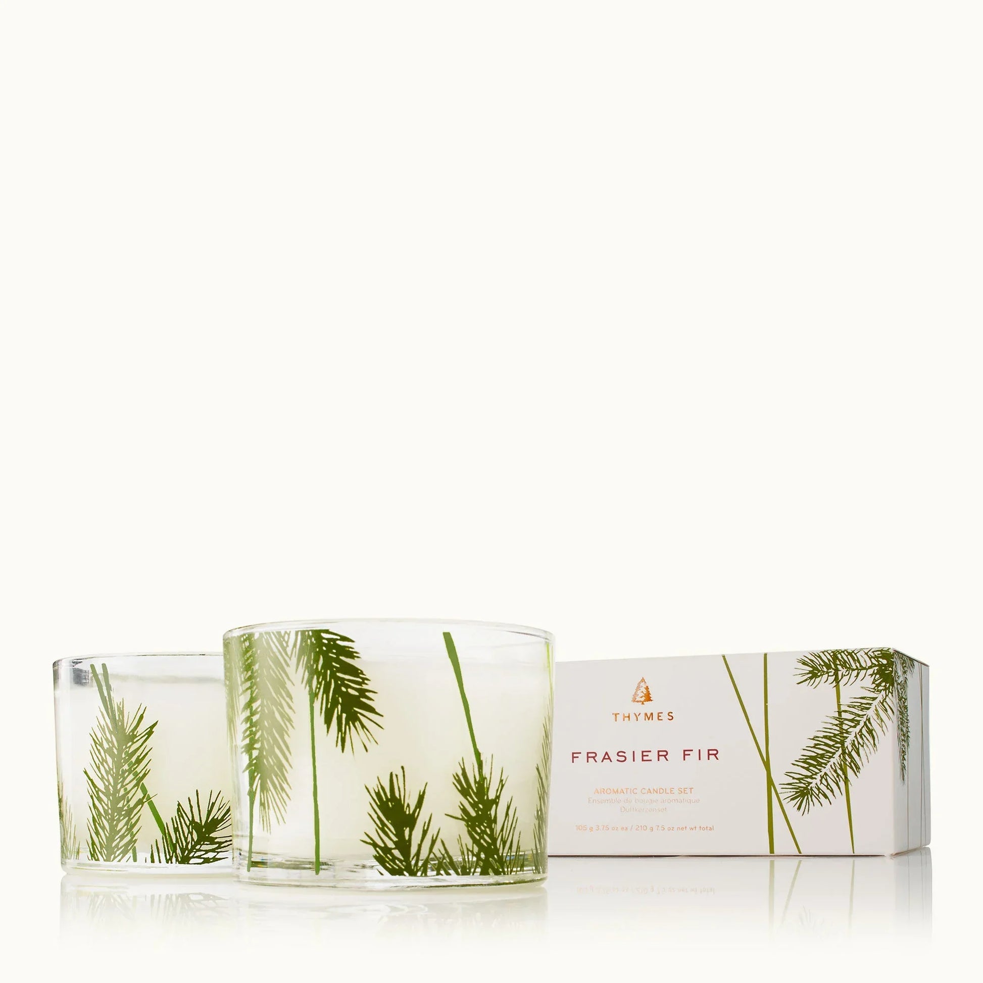 Thymes Frasier Fir Pine Needle Candle Set Of 2 - Marcel’s Culinary Experience