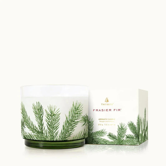 Thymes Frasier Fir Heritage Small Pine Needle Luminary 7.5oz - Marcel’s Culinary Experience