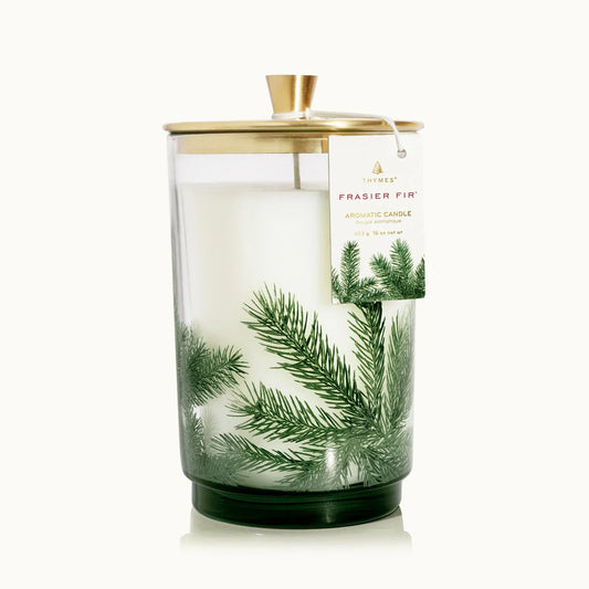 Thymes Frasier Fir Heritage Medium Pine Needle Luminary 11oz - Marcel’s Culinary Experience