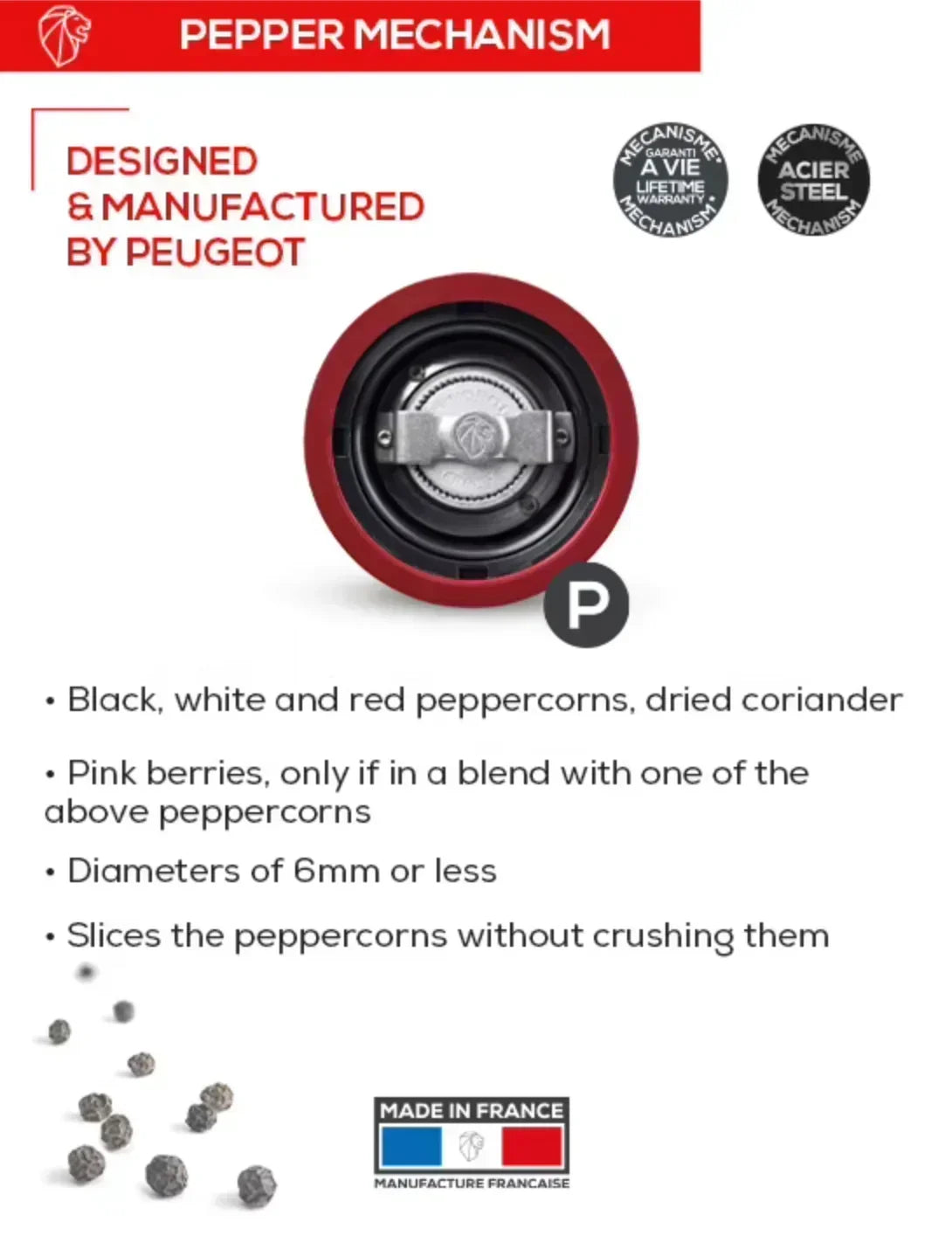 Peugeot Paris Antique Pepper Mill, Beechwood Antique Finish 9" - Marcel’s Culinary Experience