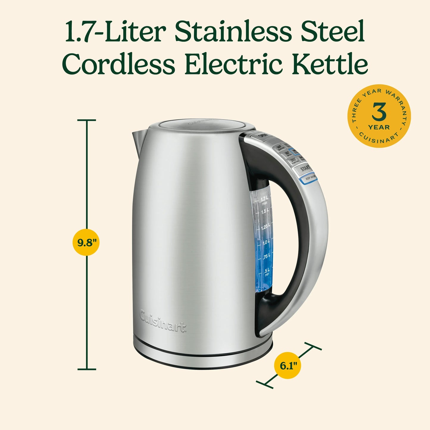 Cuisinart PerfecTemp® Cordless Electric Kettle