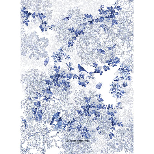 Garnier Thiebaut Volière Bleu Kitchen Towel
