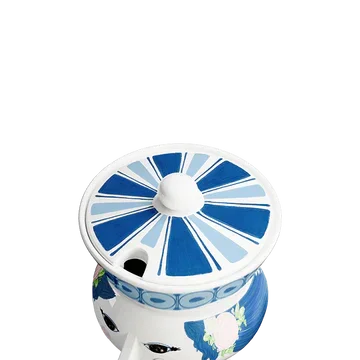 Bjørn Wiinblad Dora Bowl, Blue, Ø: 3.7" - Marcel’s Culinary Experience