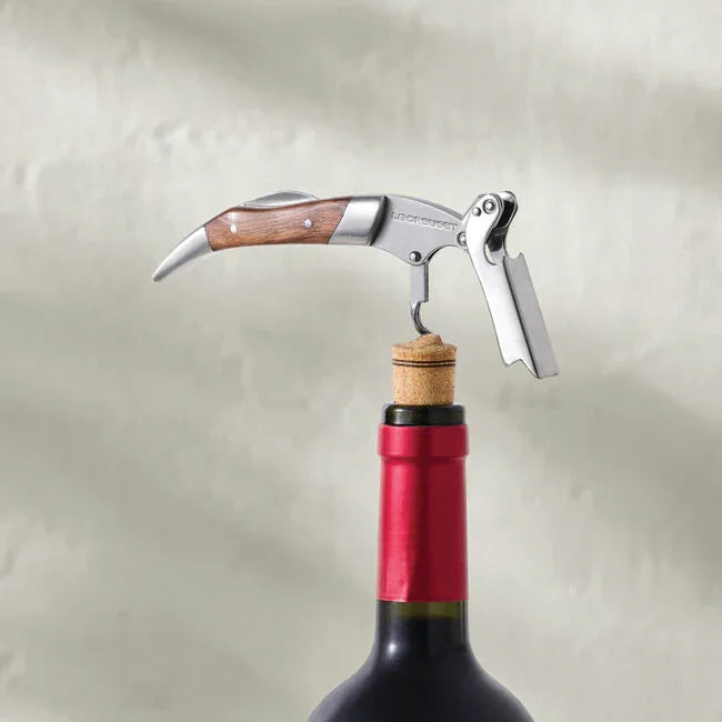 Le Creuset One-Step Waiter's Friend Corkscrew Wine Opener Walnut - Marcel’s Culinary Experience