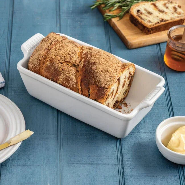Le Creuset Heritage Loaf Pan - White - Marcel’s Culinary Experience