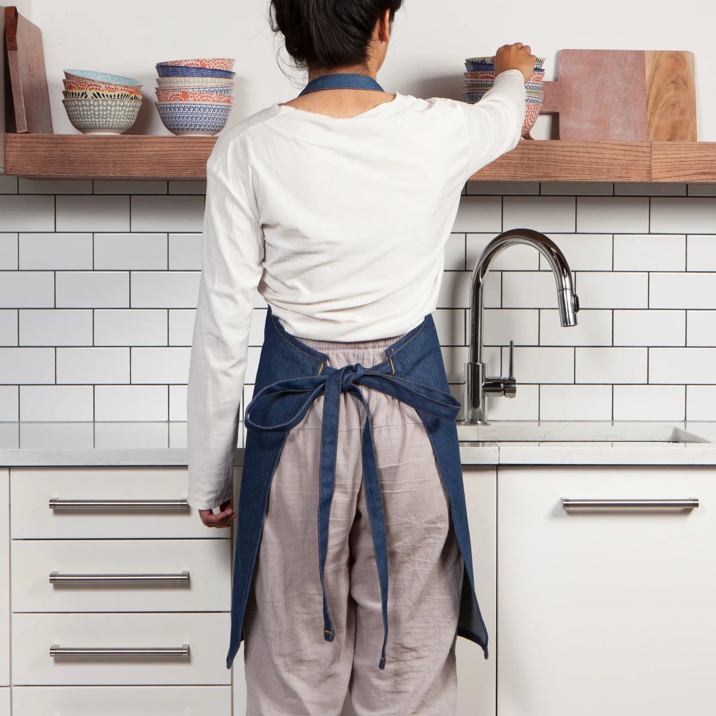 Denim Stonewash Chef's Apron
