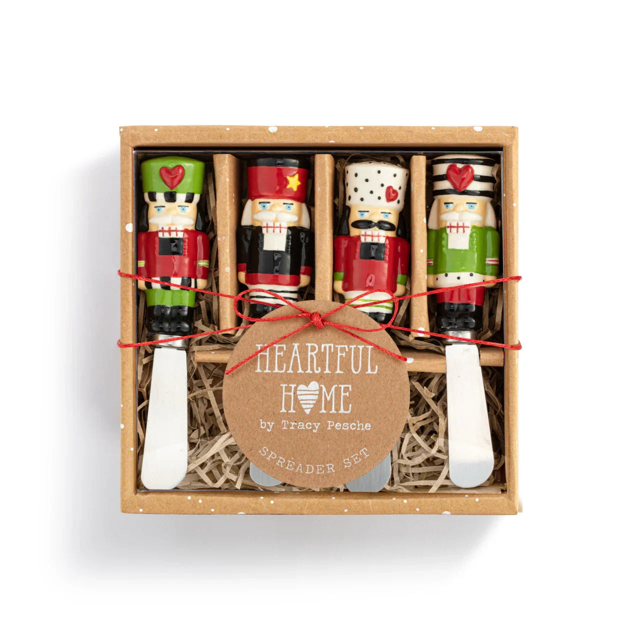Heartful Nutcracker Ceramic Spreaders Set of 4 - Marcel’s Culinary Experience