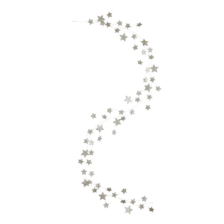 Star Shaped Garland with Glitter - Marcel’s Culinary Experience