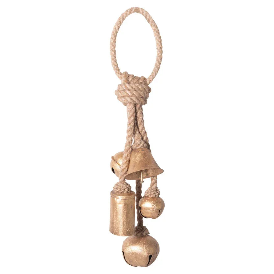 Decorative Metal Bells on Jute Hanger - Marcel’s Culinary Experience