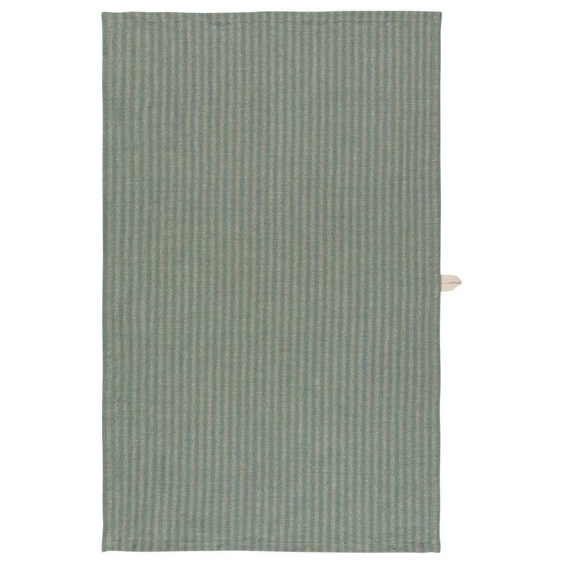 Jade Stripe Linen-Cotton Dishtowel