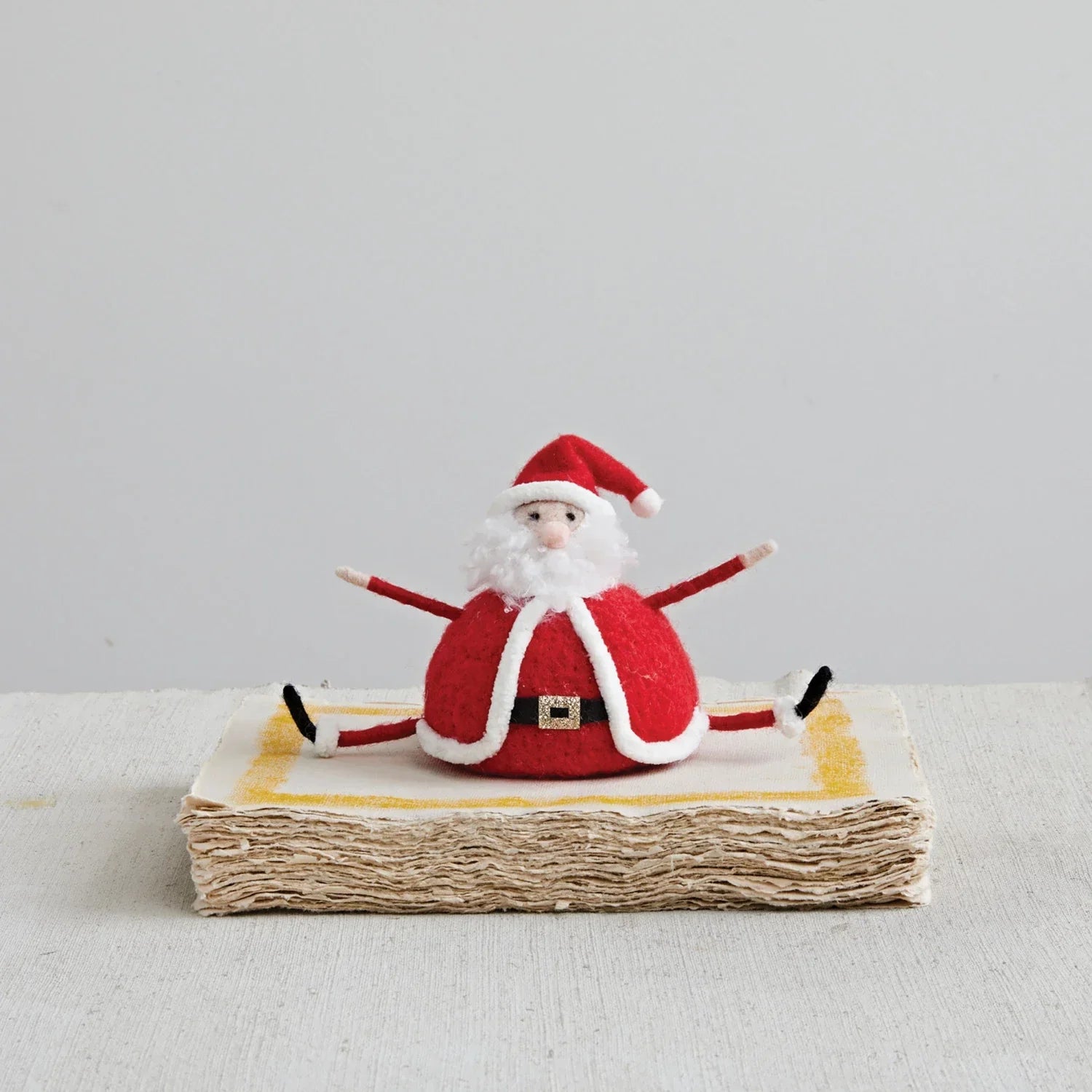 Wool Felt Sitting Santa - Marcel’s Culinary Experience