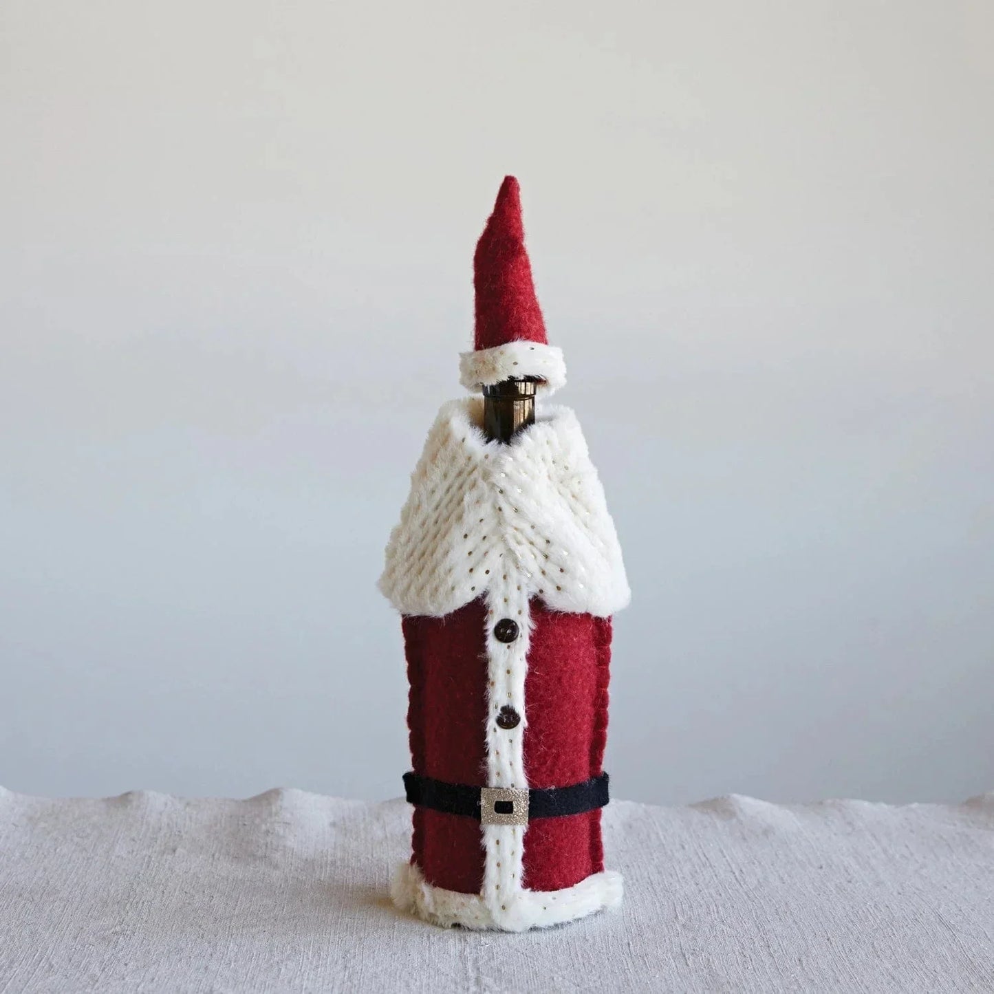 Santa Outfit & Cap Wine Bottle Cover - Marcel’s Culinary Experience